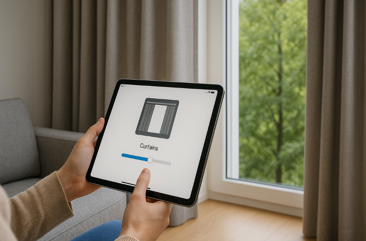 steruj zasłonami tabletem! 